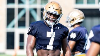 Audric Estime NFL Draft Scouting Report (Scouting Reports). Photo by John Mersits / USA TODAY NETWORK