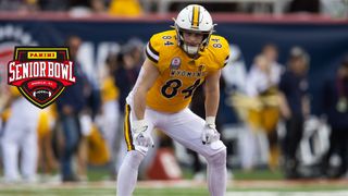 John Michael Gyllenborg NFL Draft Interview: Pass-Catching TE at Senior Bowl (Senior Bowl). Photo by Mark J. Rebilas-Imagn Images