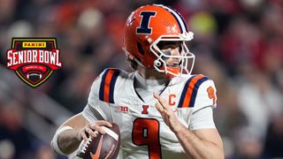 Luke Altmyer NFL Draft Interview: Enjoying Senior Bowl Moment (Senior Bowl). Photo by Kayla Wolf-Imagn Images