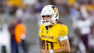 Sam Leavitt NFL Draft Scouting Report (Scouting Reports). Photo by Mark J. Rebilas-Imagn Images