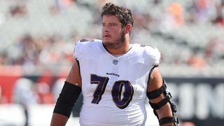 Roger Rosengarten Establishing Himself On Ravens' OL (NFL). Photo by Joseph Maiorana-Imagn Images