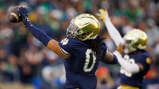 Xavier Watts' 3 Best NFL Draft Fits (2025 NFL Draft). Photo by MICHAEL CLUBB/SOUTH BEND TRIBUNE / USA TODAY NETWORK via Imagn Images