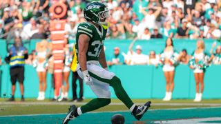 Isaiah Davis Emerging As Legit Weapon For Jets (NFL). Photo by Sam Navarro-Imagn Images