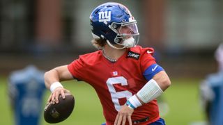 When Could Jaxson Dart Make His 1st NFL Start? (NFL). Photo by  John Jones-Imagn Images